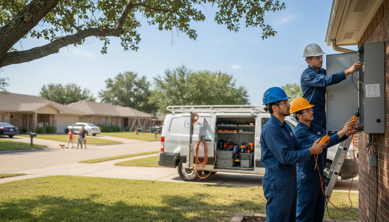 Certified electrician providing emergency electrical services in Johnston, IA